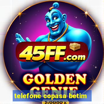 telefone copasa betim